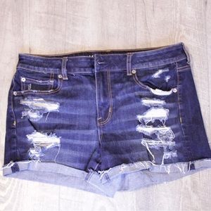 Blue American eagle shorts